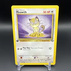 Meowth 56/64 - Jungle - 1st Edition - Pokemon TCG - Image 1