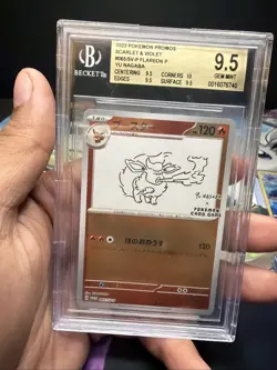 Pokemon Flareon 2023 SV-PROMO Yu-Nagaba Japanese BGS BECKETT 9.5 - Image 1