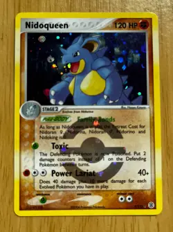 Pokemon TCG NIDOQUEEN 9/112 Reverse HoloFoil EX Fire Red & Leaf Green 2004 NM/M - Image 1