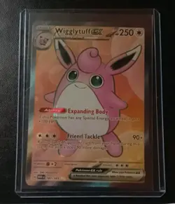 Pokemon Wigglytuff ex Ultra Rare Holo SV: Scarlet & Violet 151 2023 187/165 NM - Image 1