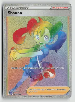 Shauna Secret Rainbow 278/264 Pokemon SWSH08: Fusion Strike Secret Rare NM - Image 1