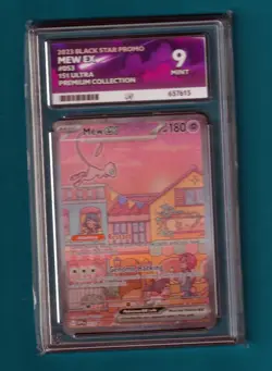 Ace 9 Mew EX SVP 053 Pokemon TCG Scarlet Violet 151 UPC Black Star Promo - Image 1
