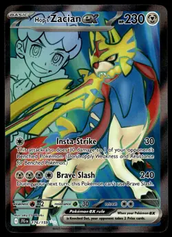 Pokemon TCG Journey Together #176/159 Hop's Zacian EX NM - Image 1