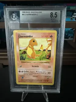 Pokemon Charmander Card 046/102 Shadowless Regular Base Set - Image 1