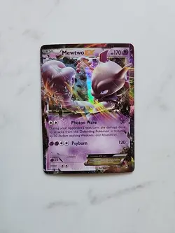Pokemon Mewtwo EX TCG Holo Card 61/162 Breakthrough XY - Image 1
