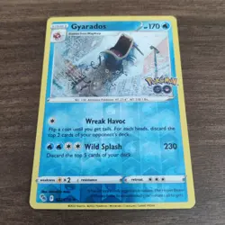 Gyarados 022/078 - NM REVERSE HOLO RARE Pokemon Go - 2022 Pokemon TCG Card - Image 1