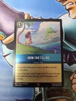 How Far I'll Go Promo Holo 28/P1 Disney Lorcana Into The Inklands - Image 1