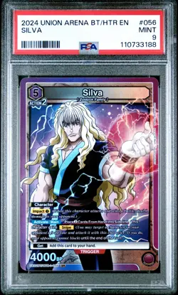 2024 UNION ARENA UE02BT/HTR HUNTER X HUNTER EN #056 SILVA PSA 9 - Image 1