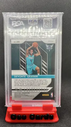 DEVONTE GRAHAM 2018-19 PANINI PRIZM ROOKIE RED WHITE BLUE RC PSA 10 - Image 2