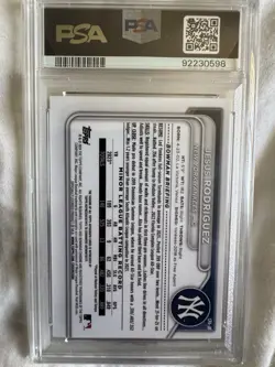 Jesus Rodriguez - 2024 Bowman Chrome Red Lava Refractor Auto /5 1st Bowman PSA 9 - Image 2