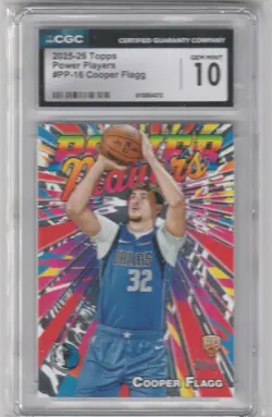 2025-26 Topps BK Power Players #pp-16 Cooper Flagg CGC 10 - Image 1