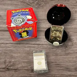 Pokemon Limited Edition 23K Gold-Plated Trading Card #61 POLIWHIRL; Burger King! - Image 1