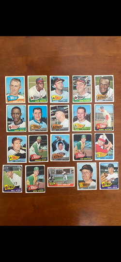 1965 Topps Baseball Commons Lot (20 Cards) Vintage MLB EX Set Builder Lot H - Image 1