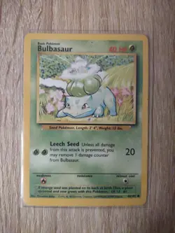 Bulbasaur Base Set Pokemon Card 44/102 - Image 1