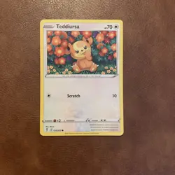 2021 Pokemon TCG Teddiursa Evolving Skies 126 Regular Common Card - Image 1
