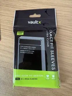 VaultX - Exact Fit Card Sleeves - 100 Ultra Clear - NM - Image 1