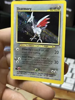 #3 Skarmory 13/111 Neo Genesis 2000 Holo Rare WOTC Pokemon Card TCG - Image 4