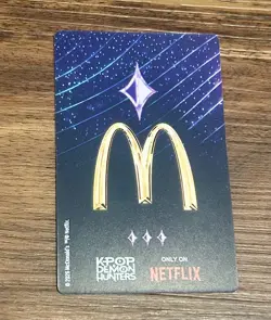 McDonalds KPOP Demon Hunter Huntrix Meal Rumi Holo Promo Card Triple Star Rarity - Image 2