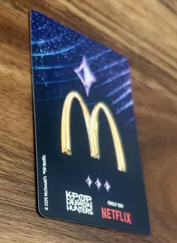 McDonalds KPOP Demon Hunter Huntrix Meal Rumi Holo Promo Card Triple Star Rarity - Image 4