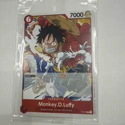 One Piece Card Game Monkey D. Luffy Super Pre-Release P-001 Promo SEALED - Image 1