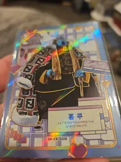 Jinbe One Piece Collectible Thick Trading Card Foil Holo CR S008 - Image 3
