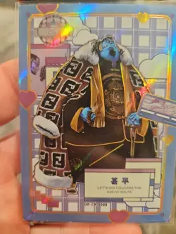 Jinbe One Piece Collectible Thick Trading Card Foil Holo CR S008 - Image 5