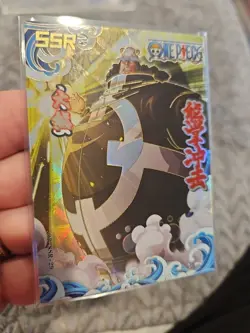 One Piece Trading Card Bartholomew Kuma Collector Thick Card Stock Holo SSR - Image 4