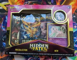 Pokemon Hidden Fates Mew Pin Collection SEALED Pokemon Trading Card Game TCG - Image 2