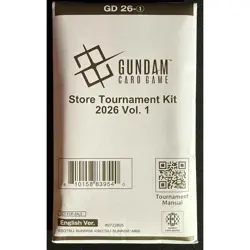 Gundam Card Game Store Tournament Kit 2026 Vol 1 English SEALED - Image 1