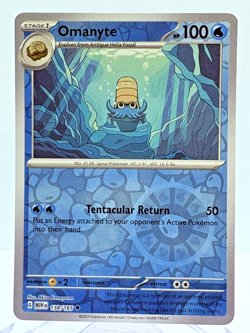 Omanyte 138/165 Scarlet & Violet 151 Reverse Holo Uncommon Pokemon TCG Card MINT - Image 1