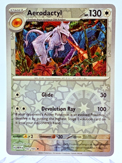 Aerodactyl 142/165 Reverse Holo Sv: Scarlet & Violet 151 Card NM - Image 1