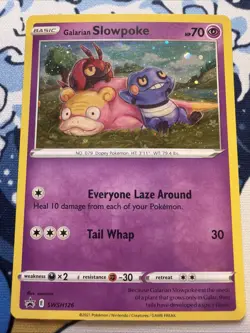 Pokemon Galarian Slowpoke SWSH126 SWSH Promo Holo Card English 1 swirl 💫 NM - Image 1