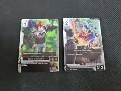 Gundam TCG Starter Release Event Cards Strike Gundam and Kira Yamato Sealed - Image 1