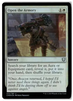 MTG Foil Open the Armory - Commander Legends Moderately Played English - Image 1