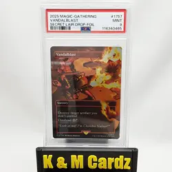 MTG - Secret Lair - Vandalblast - Borderless - Foil - Graded PSA 9 - Image 1