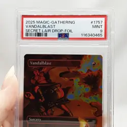 MTG - Secret Lair - Vandalblast - Borderless - Foil - Graded PSA 9 - Image 3