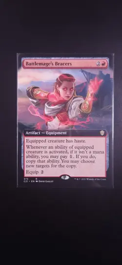 Battlemage's Bracers (Extended Art) Commander 2021 Regular NM - Image 1