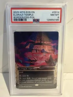 2025 Eldrazi Temple PSA 8 Near Mint Borderless Foil #14 MTG EOS EN - Image 1