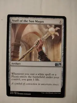 Staff of the Sun Magus (235) – Magic 2015 (M15) – MTG Magic the Gathering - Image 1
