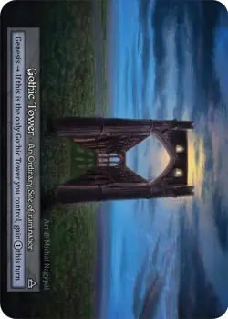 4x Sorcery: Contested Realm Beta Gothic Tower Ordinary Regular NM - Image 1