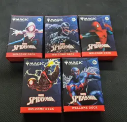 Magic The Gathering Marvel Spider Man Welcome Decks Complete Set Of 5 New... - Image 1