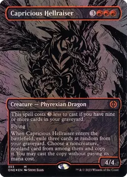 Capricious Hellraiser - Oil Slick Raised Foil NM MTG Magic - Image 1