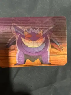 1998 Pokemon Pioneer Viz Video Lenticular Promo Gengar Card PIKA-0031D MP - Image 1