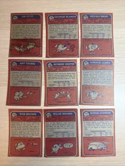 1973 Raiders Lot 13 Vintage Cards Topps Football - Image 2