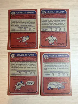 1973 Raiders Lot 13 Vintage Cards Topps Football - Image 4