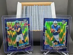 2023 Donruss Optic Rated Rookie Purple Shock Prizm Complete Set (201-300) - Image 2