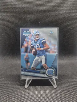2023 Bowman University Chrome Drake Maye Base 1st Bowman UNC! - Image 1