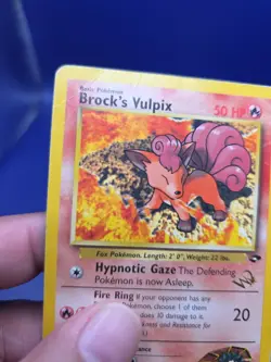 Pokemon Brock's Vulpix [W Stamped] 37/132 Wotc Promo Regular - Image 4
