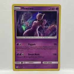 2019 Pokemon Mewtwo 12/18 Holo Detective Pikachu - Image 1