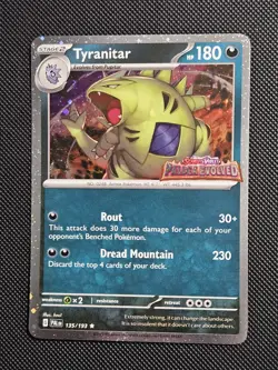Pokemon Tyranitar 135/193 STAMPED Paldea Evolved Special Collection PROMO NM - Image 1
